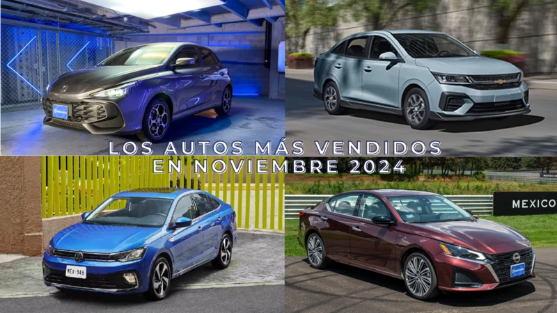 Los 10 autos más vendidos en noviembre 2024