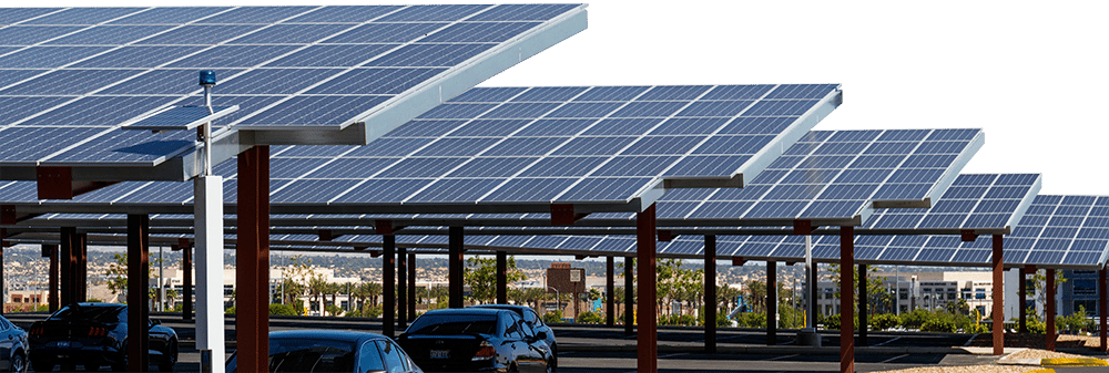 Ombrières de parking photovoltaïque