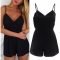 Adorable Black Romper Outfit Ideas39