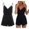 Adorable Black Romper Outfit Ideas46