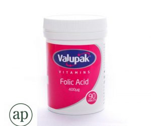 Valupak Folic Acid 400mcg - 90 Tablets