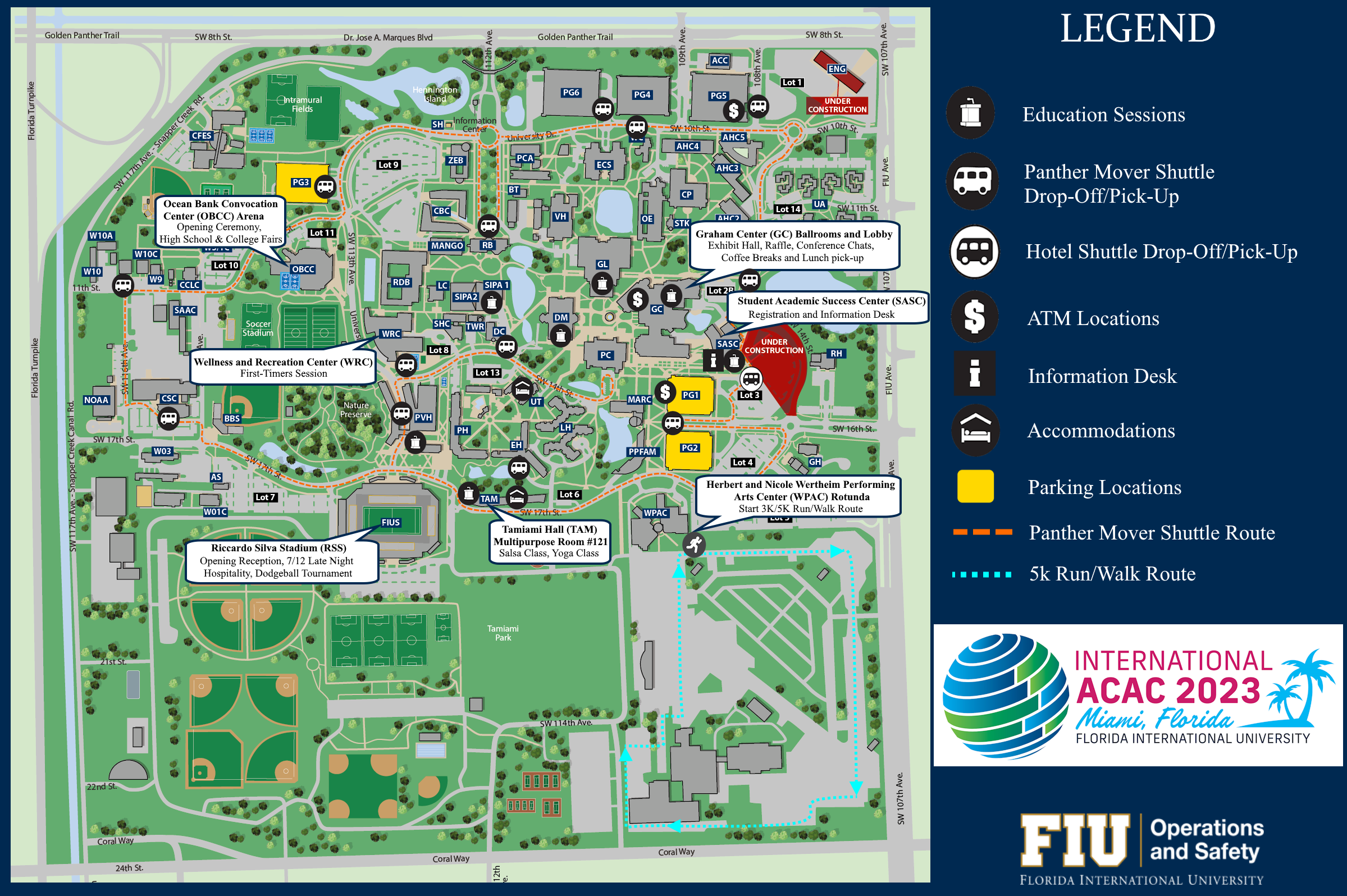 Campus Maps | FIU International ACAC 2023