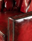 high end red leather swivel chair with tufted back,red leather chesterfield chair