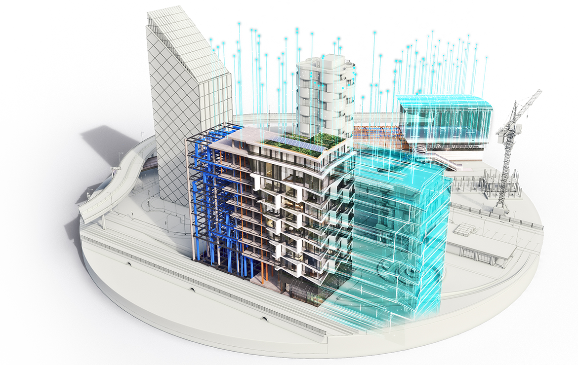 A metro center model benefitting from digital twin technology