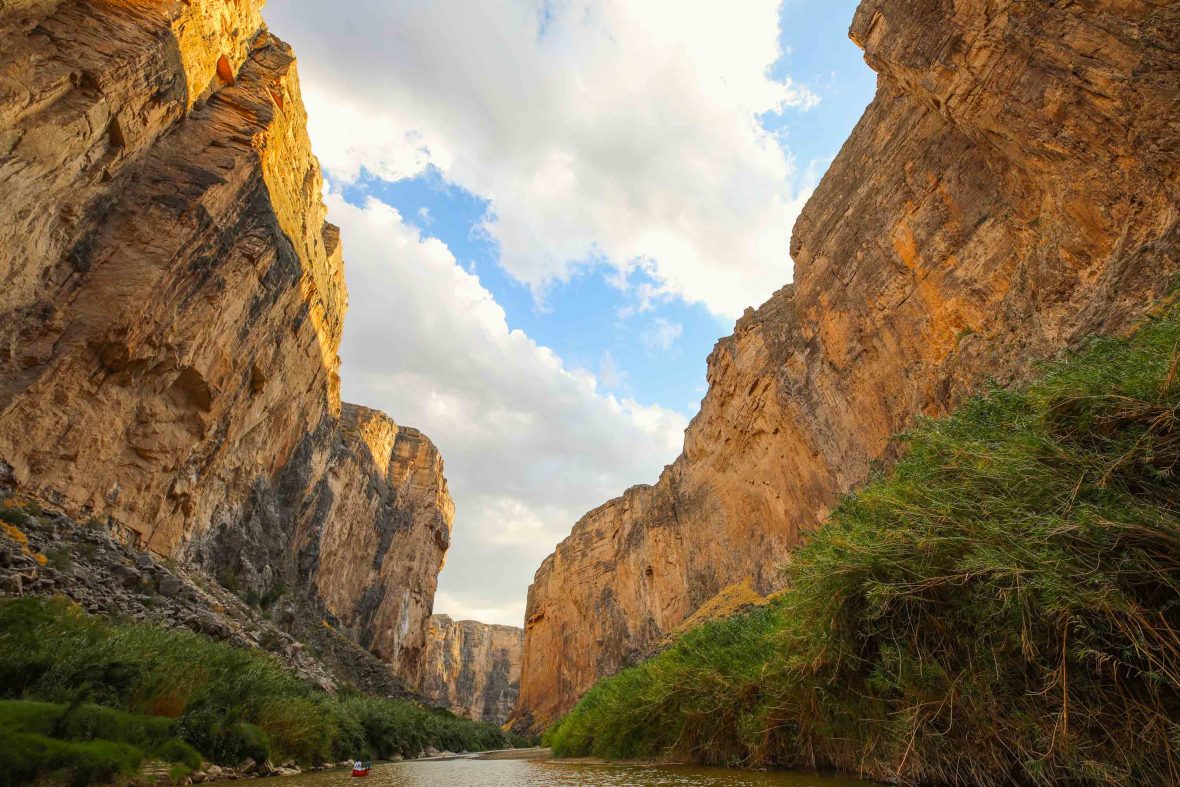 The canyon walls of Santa Elena in Texas.