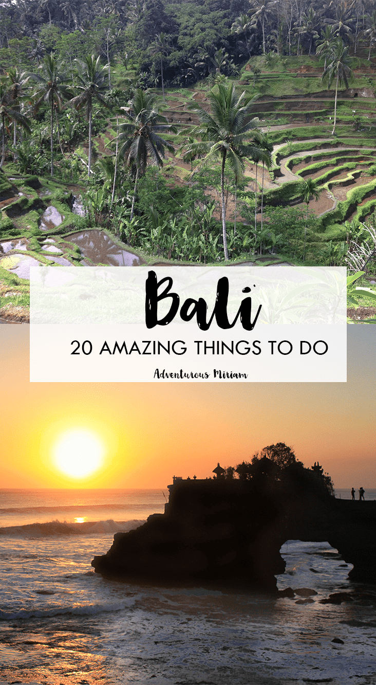 Going to Bali and wondering what to see and do? Here's a list of the 20 most amazing things to do in Bali, Indonesia.