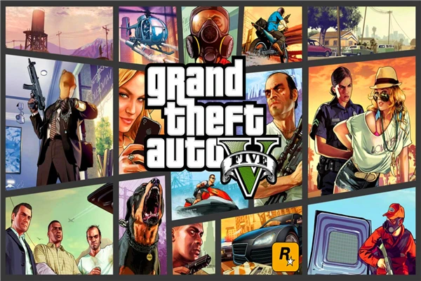 Grand Theft Auto Sticker Game Wallpapers GTAV Game Custom Canvas Gaming ...