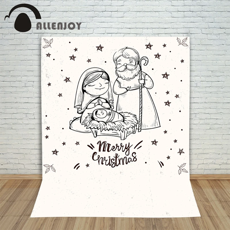 See the magnificent white screen that depicts the birth of Jesus. Feel the serenity and peacefulness this image can bring you, and immerse yourself in the awe-inspiring scene of the nativity.