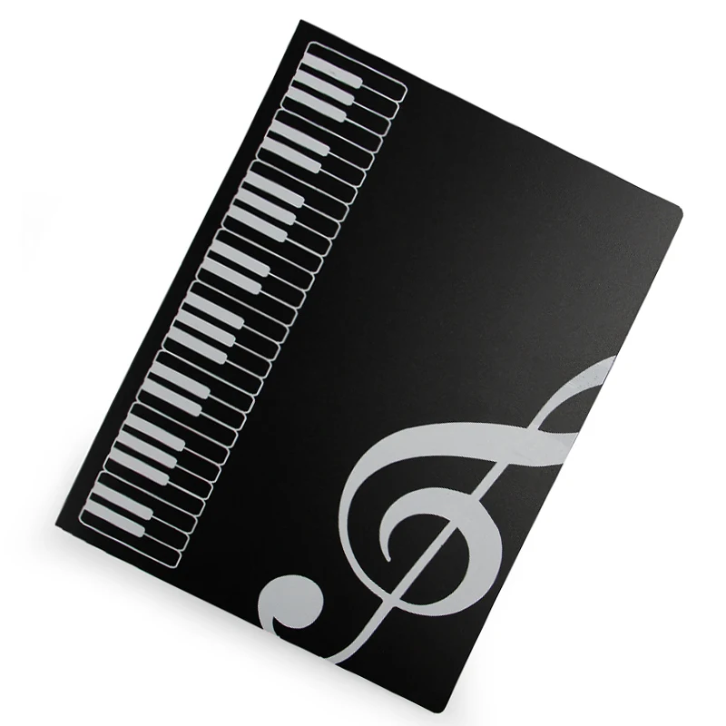 A4 Music book folder / Band Choral Folder white black-in File Folder ...