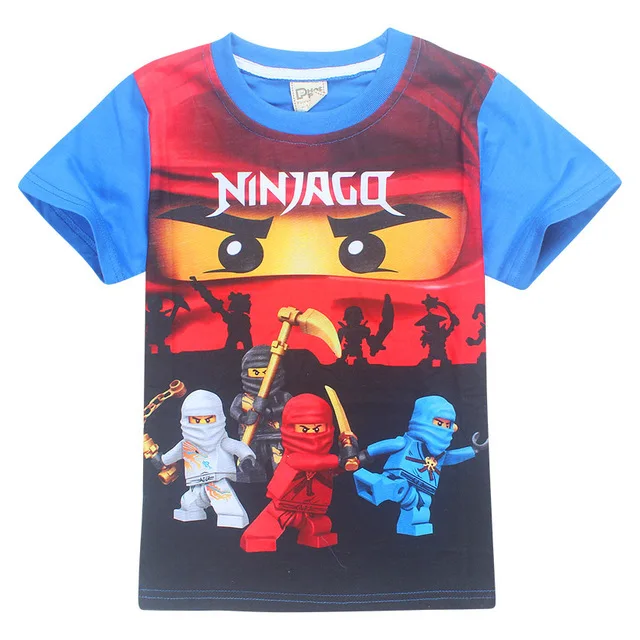 2018 Boys clothes T shirt Ninja Roblox Ninjago power cute printed T ...