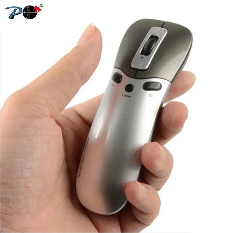 P New 3 in 1 Multifunction 6D Air Mouse + Laser Pointer Pen+Presenter in PPT Teaching,Conference,Speech For PC,Smart TV,Laptop