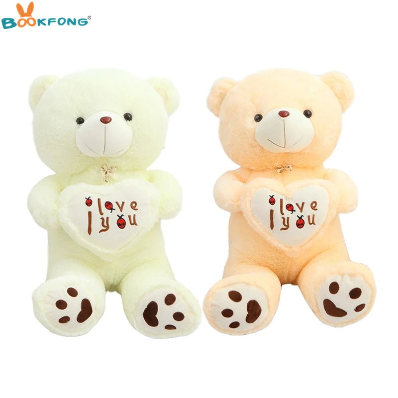 50 110cm 1pc Big Teddy Bear Plush Toys I Love You Teddy Bear Love Heart Bear Stuffed Doll Kids Girls Girlfriend Birthday Gift Stuffed Plush Animals Aliexpress