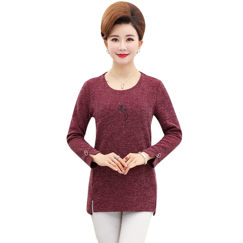 Download Aliexpress.com : Buy Side Split Women T Shirt Long Sleeve ...