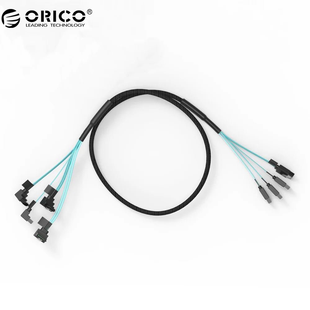 ORICO CPD-7P6G-BW904S-V1 Serial SATA 3.0 DATA Cable SAS Cablewith Locking Latch, 6 Gbps, 60cm SSD Hard Line