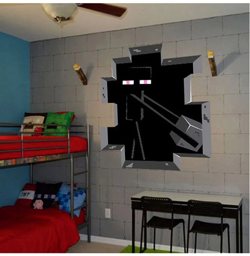 Minecraft Enderman Wall Decal Minecraft Design Decals Video Game | My ...