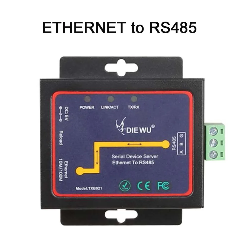 Modbus RJ45 to RS485 Industrial -grade Modbus Serial Device Server ...