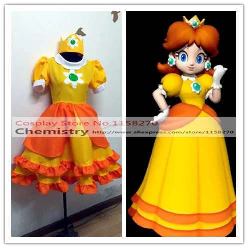 Super Mario Land Princess Daisy Cosplay Costume-in Game Costumes from ...