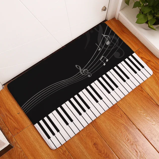 Enipate Piano Mat Music Notes Pattern Welcome Home Door Floor Mats ...