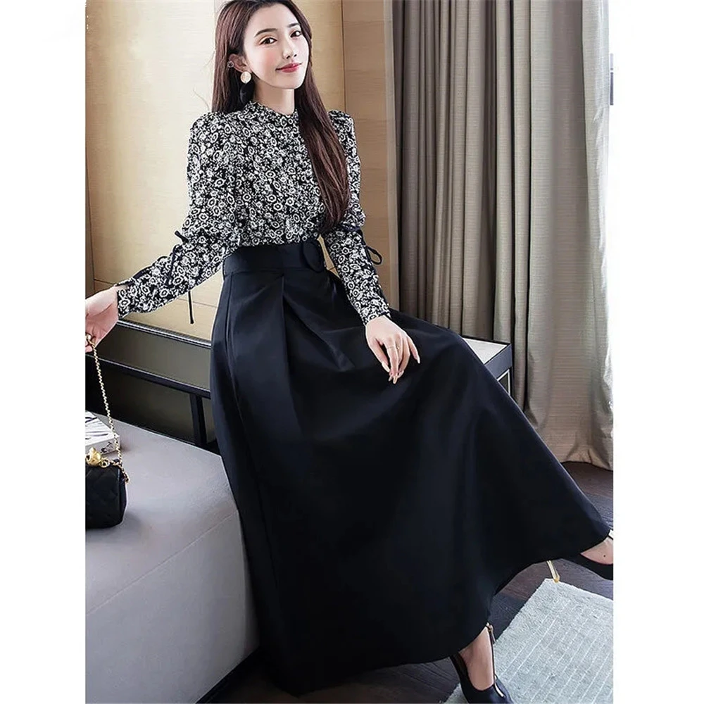 Women Long Skirt Elegant Black | Black Office Long Skirt Women - Office  Ladies Black - Aliexpress