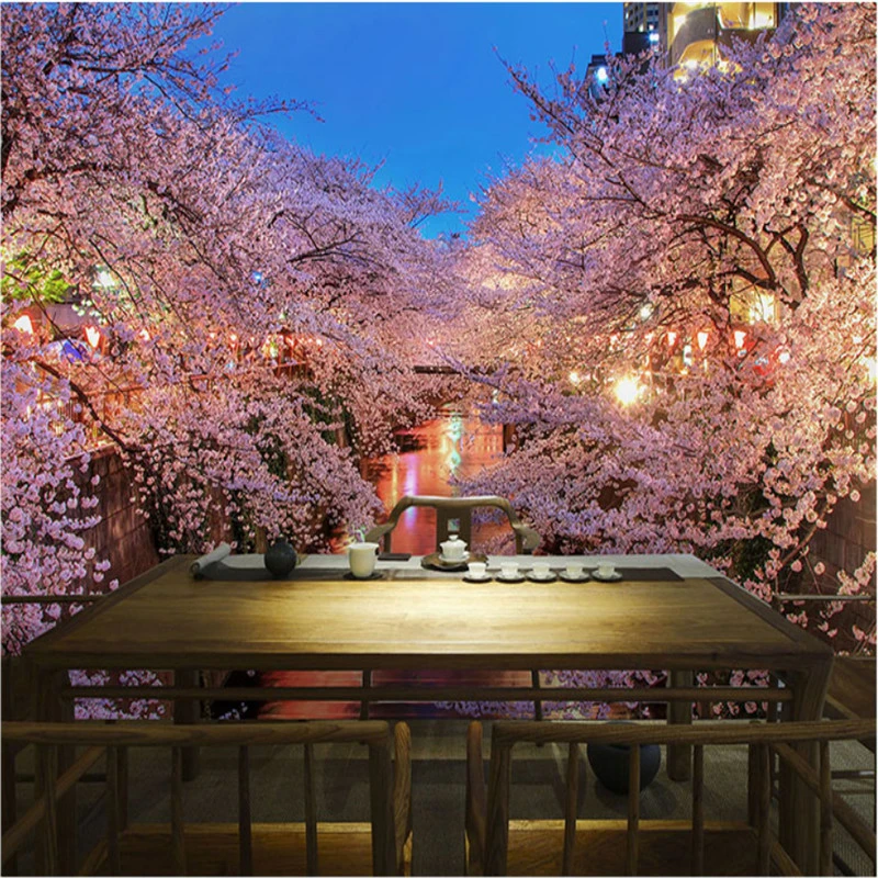 Japanese Cherry Wallpaper | Cherry Blossom Wallpaper | Japanese Mural  Wallpaper - 3d - Aliexpress