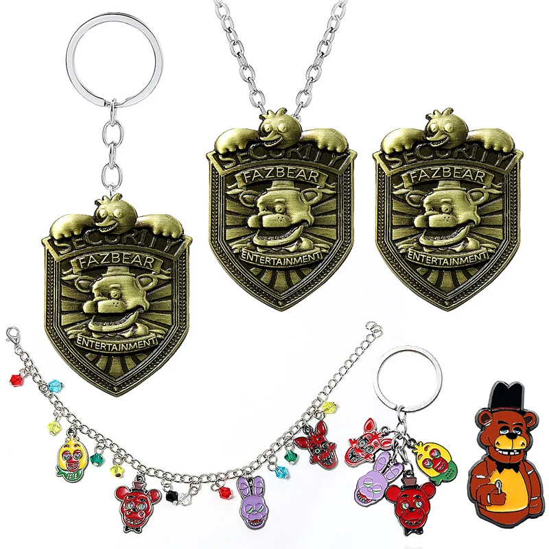 FNAF-Anime-Game-Freddy-Foxy-Bonnie-Figures-Pendant-Necklace-Jewelry ...