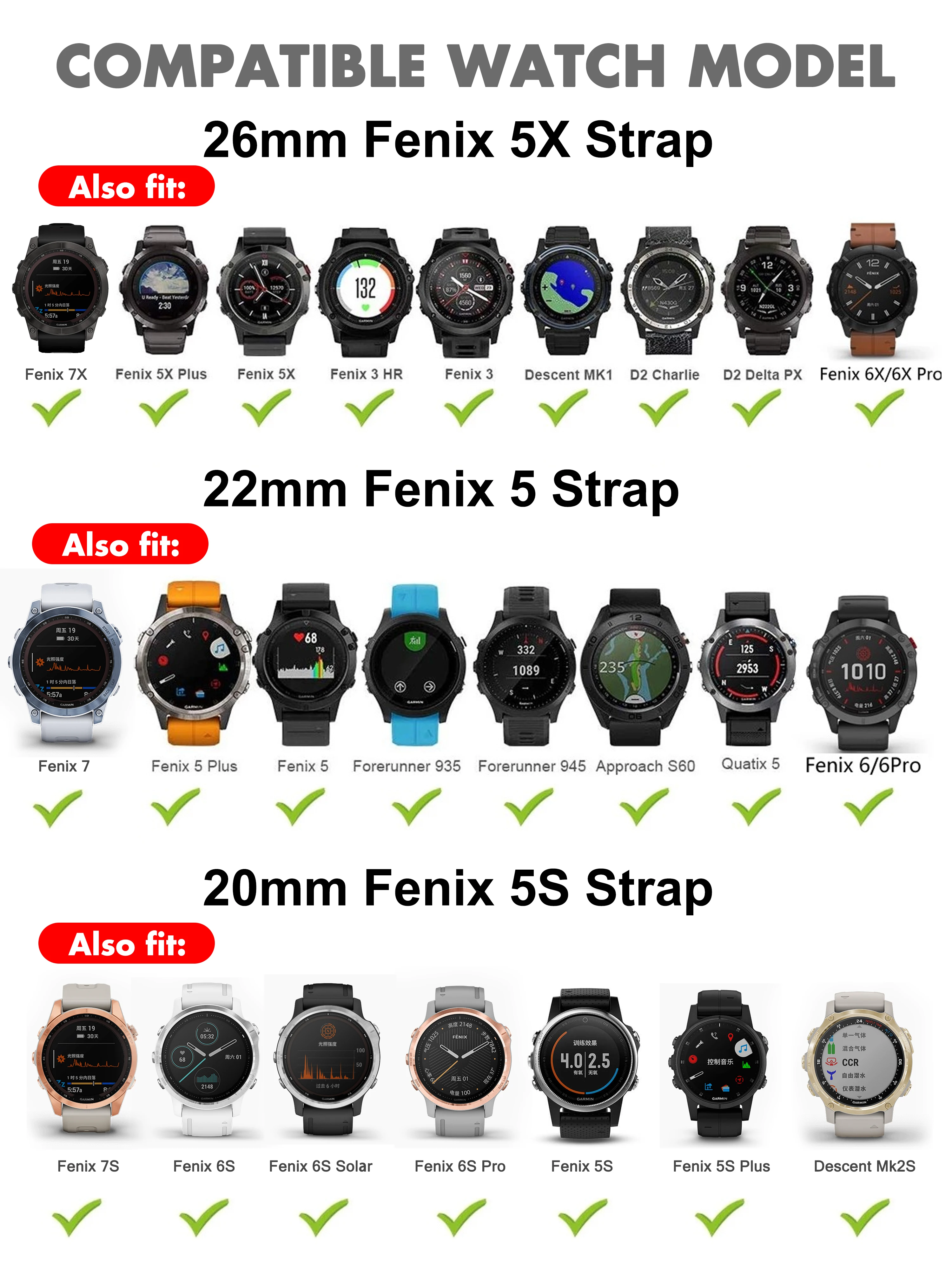 Garmin Watch Size Comparison Chart | bonitto.co