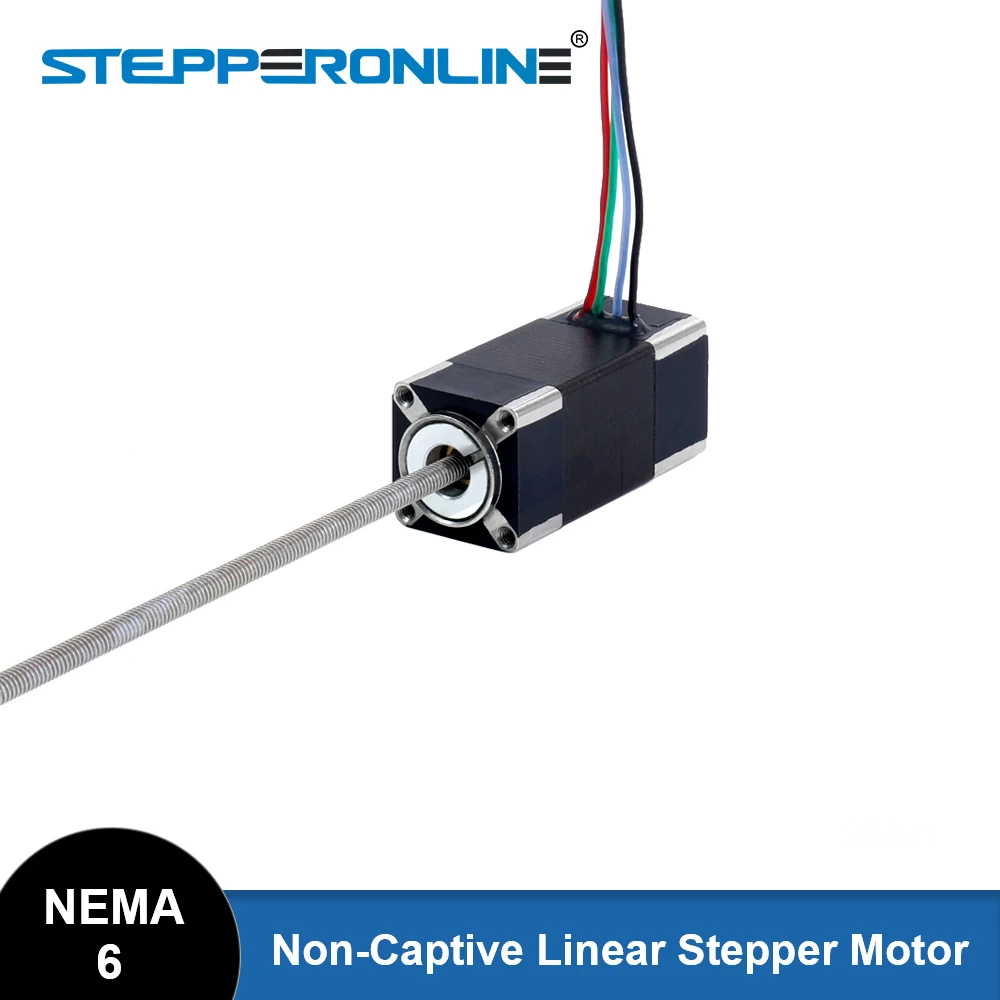 STEPPERONLINE-Nema-6-Non-Captive-Linear-Stepper-Motor-0-3A-32mm-Stack ...