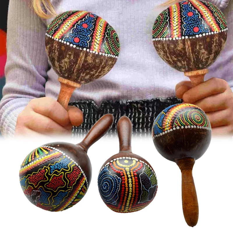 Percussion-Musical-Instrument-Sand-Hammer-Educational-Coconut-Shell ...