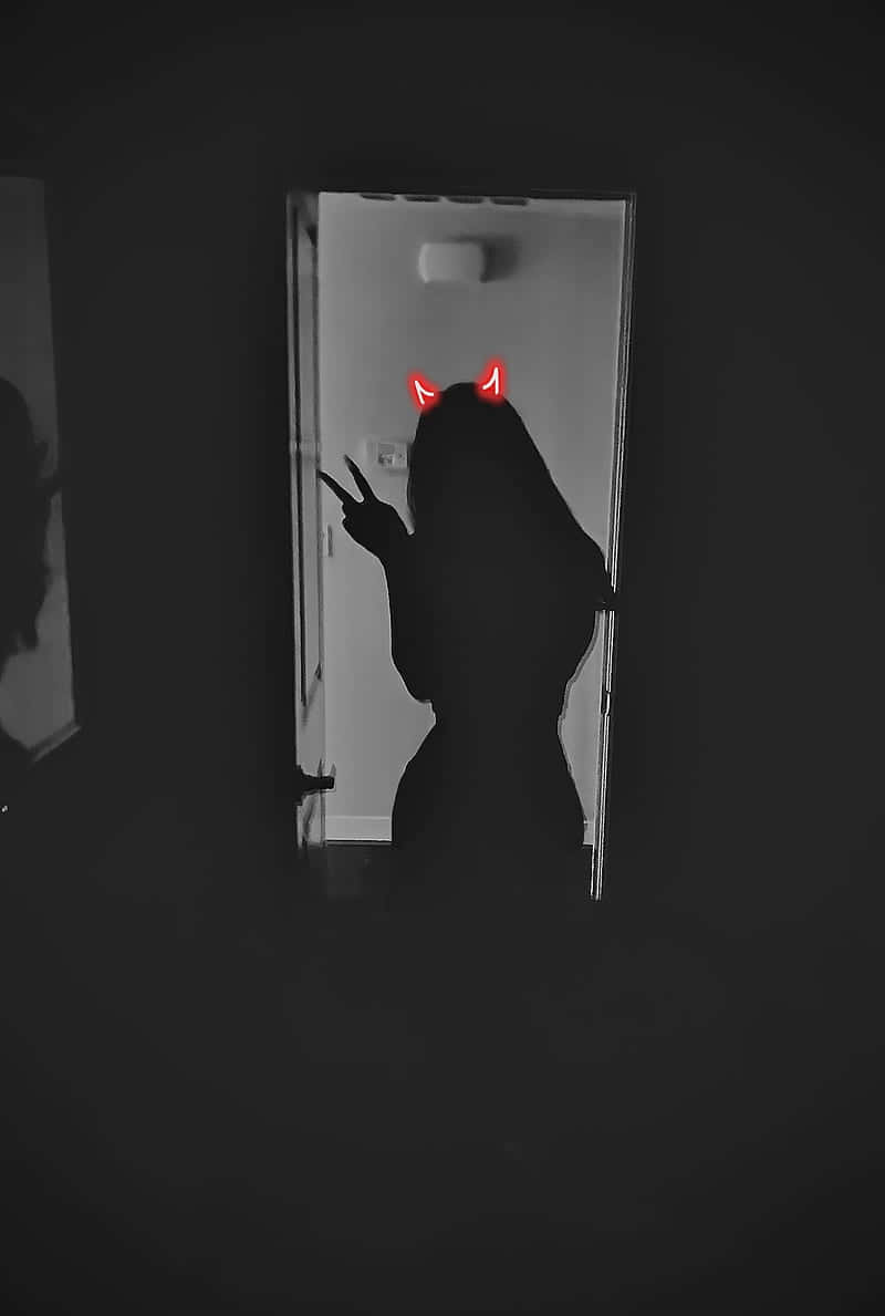 Download Dark Demon Girl Shadow PFP Wallpaper by exoticwolf