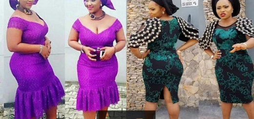 Short Aso Ebi Dress Styles