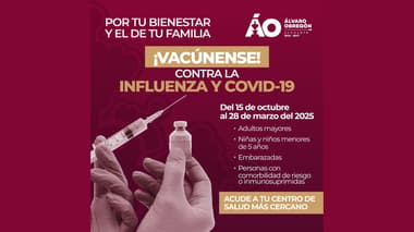 ¡Vacúnense! Contra la influenza y Covid-19