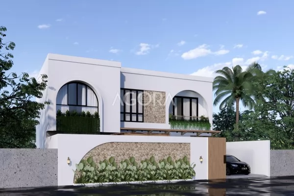 Desain Villa Mediterania 3 Kamar Tidur Seminyak Bali