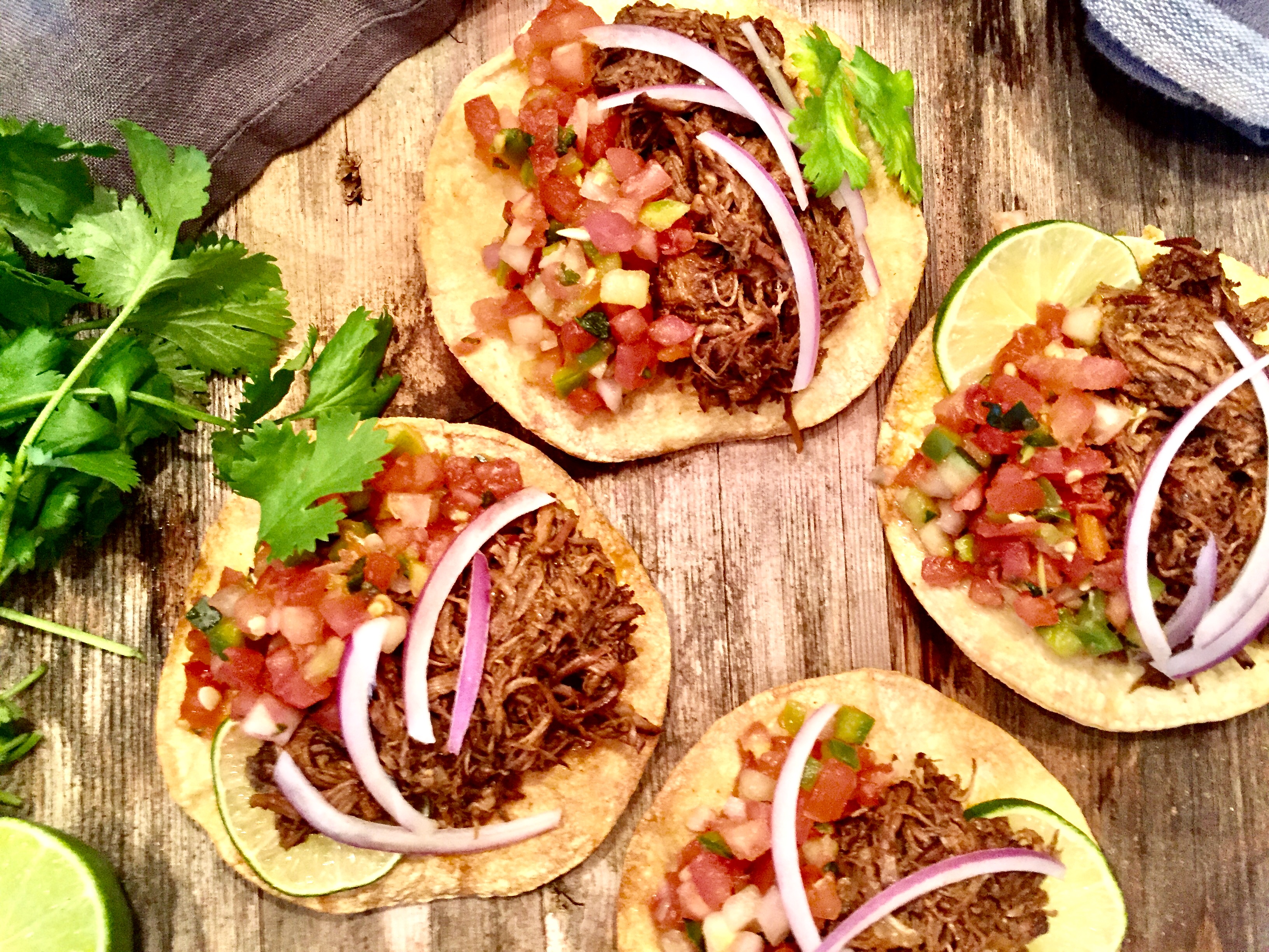 Barbacoa Beef Tostadas