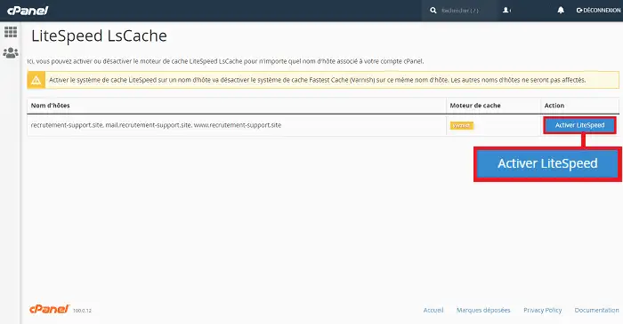 Installer LiteSpeed LsCache sur votre hébergement cPanel facilement