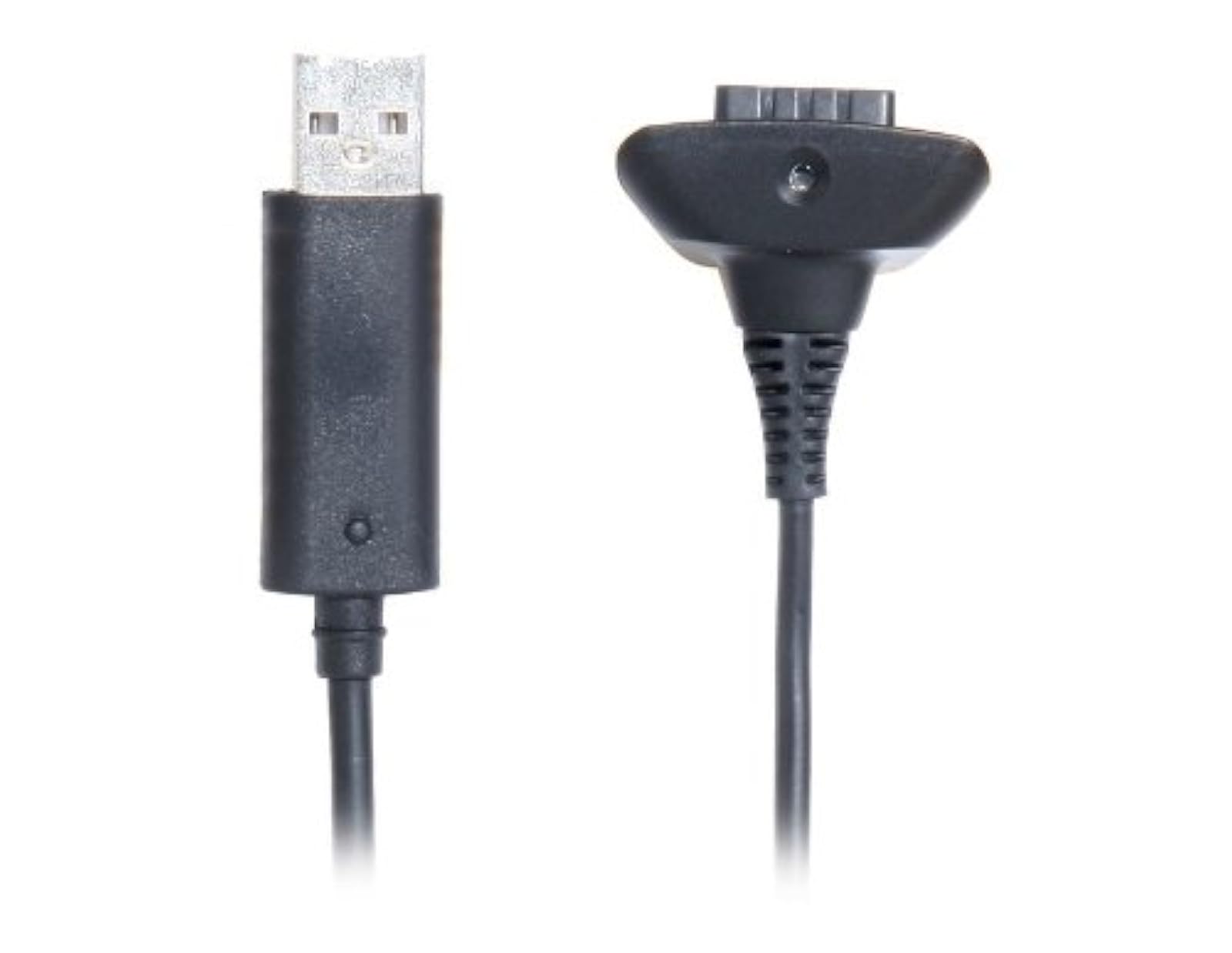 2-IN-1 Dedicated Charging Connecting Cable For Xbox 360 Black