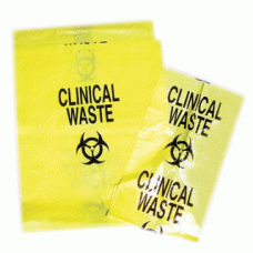 CLINICAL YELLOW WASTE BAG 510MM X 660MM 25L 20UM, BOX/1000 (CW004)