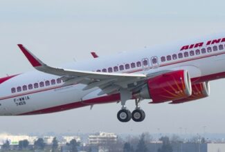 Air India A350 Touches Down in Newark