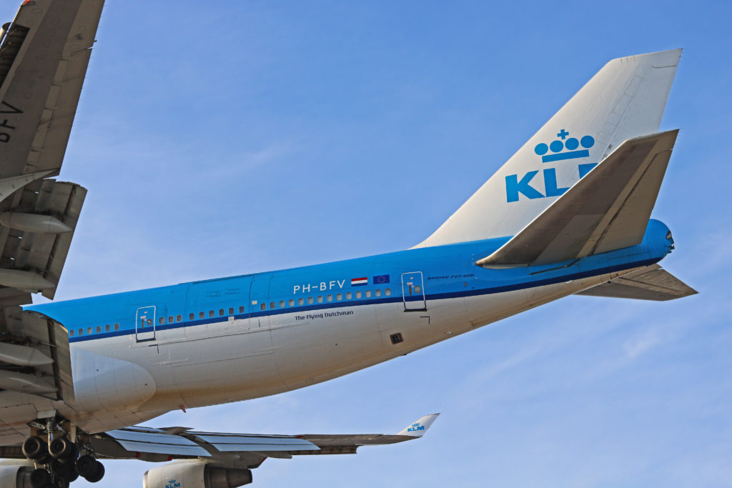 ph-bfv klm royal dutch airlines boeing 747-400m combi