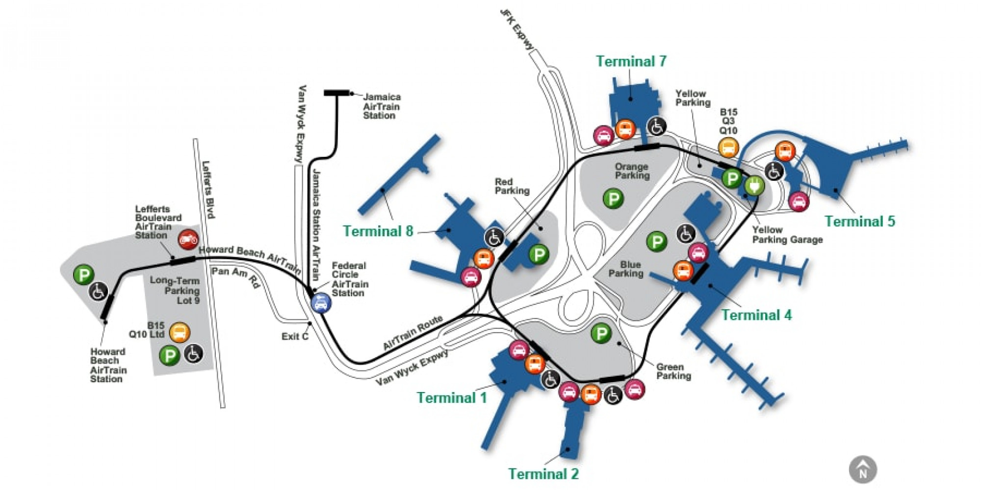 Jfk Airport Terminal 1 Map - Map France Belgium Germany