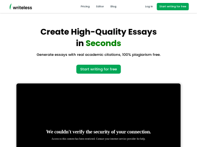 Writeless AI - Create High-Quality Essays in Seconds