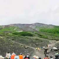 Climbing Mount Fuji Japan