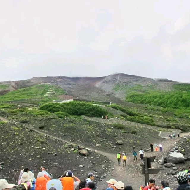 Climbing Mount Fuji Japan