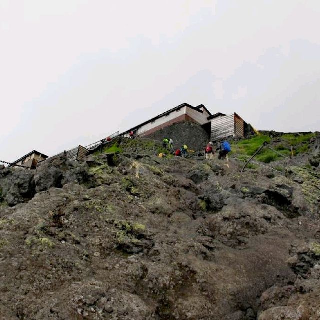 Climbing Mount Fuji Japan