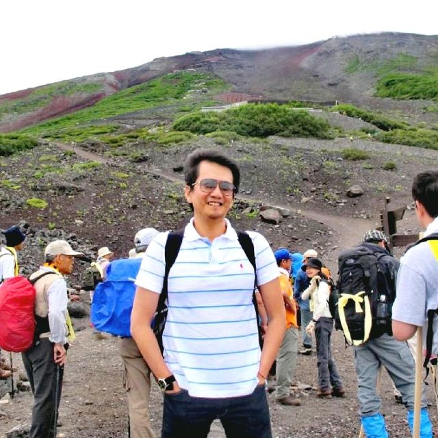 Climbing Mount Fuji Japan