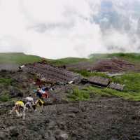 Climbing Mount Fuji Japan