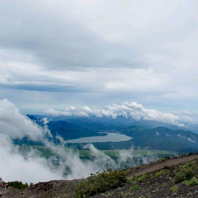 Climbing Mount Fuji Japan