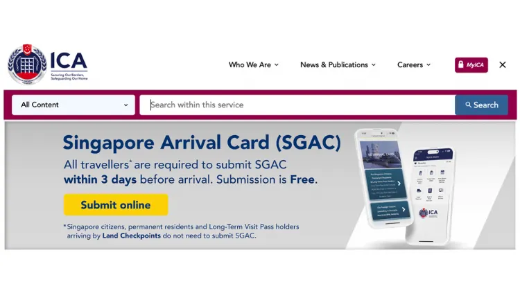 How Do You Get The Singapore Arrival Card? Method 2: MyICA Mobile app