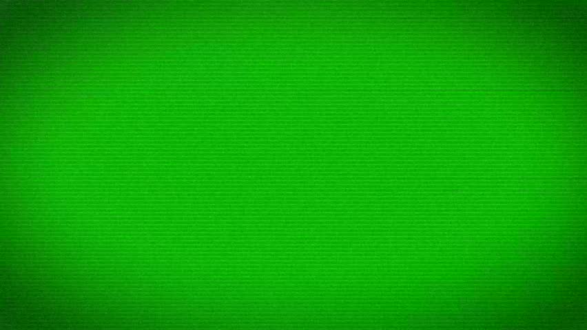 4K noise animation of analog TV (green screen for chroma key composition)