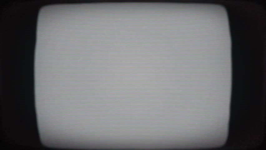 Noise TV Lines Old TV Screen Retro Film Frame Overlay. Video Effect.