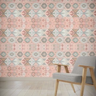 AZTEC TRIBAL PINK Wallpaper By Kavka Designs - N/A - Bed Bath & Beyond ...